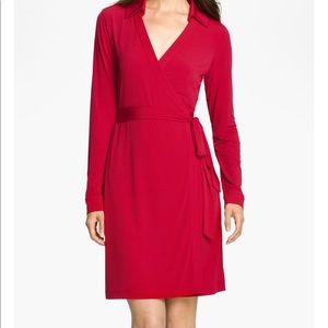 Calvin Klein Pink Jersey Collard Dress